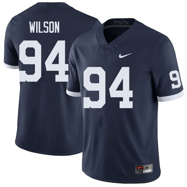 Men #94 Jake Wilson Penn State Nittany Lions College Football Jerseys Sale-Retro
